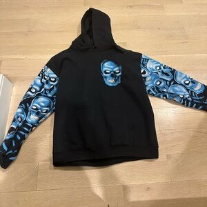 Blue Skull Hoodie